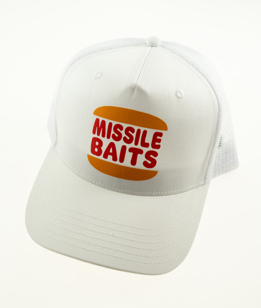 White Mesh Trucker Hat - Missile Baits