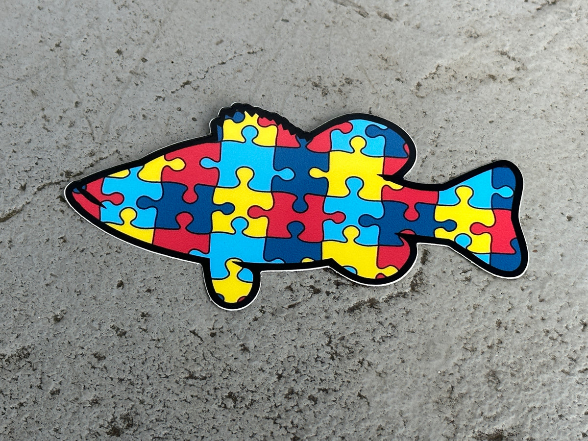 Autism Awareness Fish Decal and Bracelet