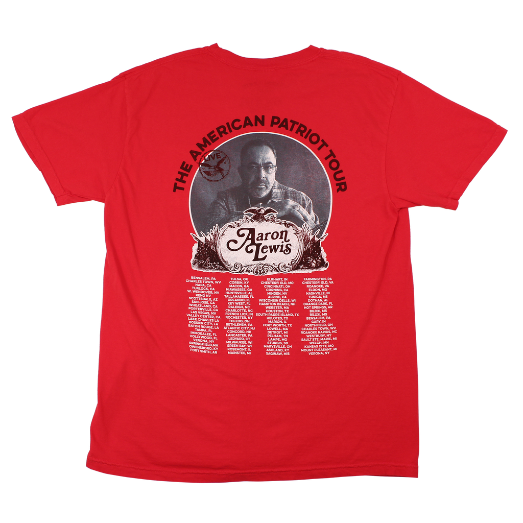 Aaron Lewis The American Patriot Pocket Tour Tee (Red)