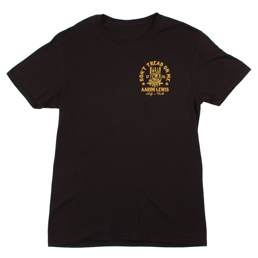 Don't Tread On Me Tee (Black/Gold)