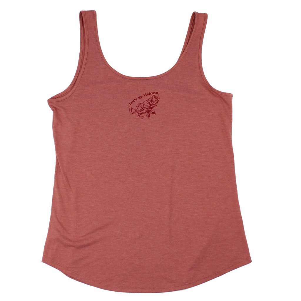 Aaron Lewis Lets Go Fishing Ladies Tank (Blush Frost)