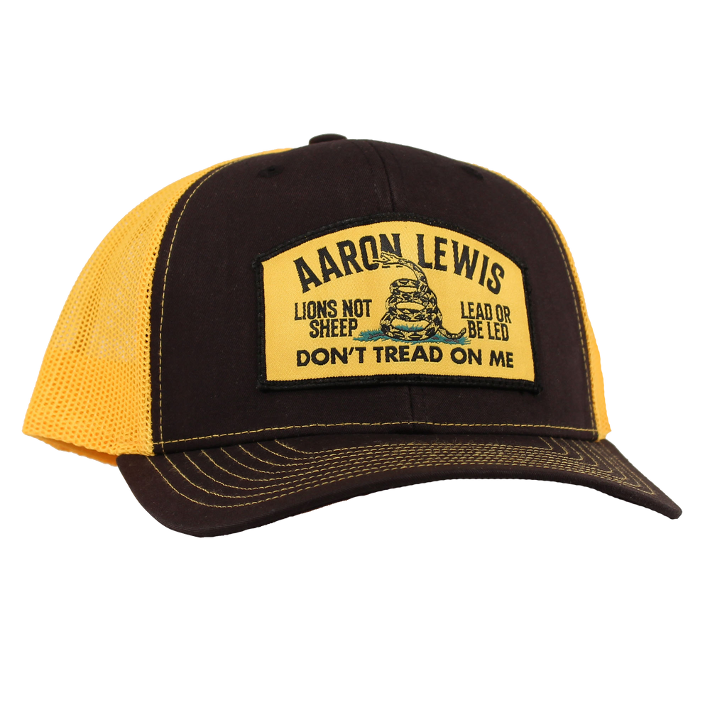 Aaron Lewis Don't Tread Ball Cap (Black/Gold)