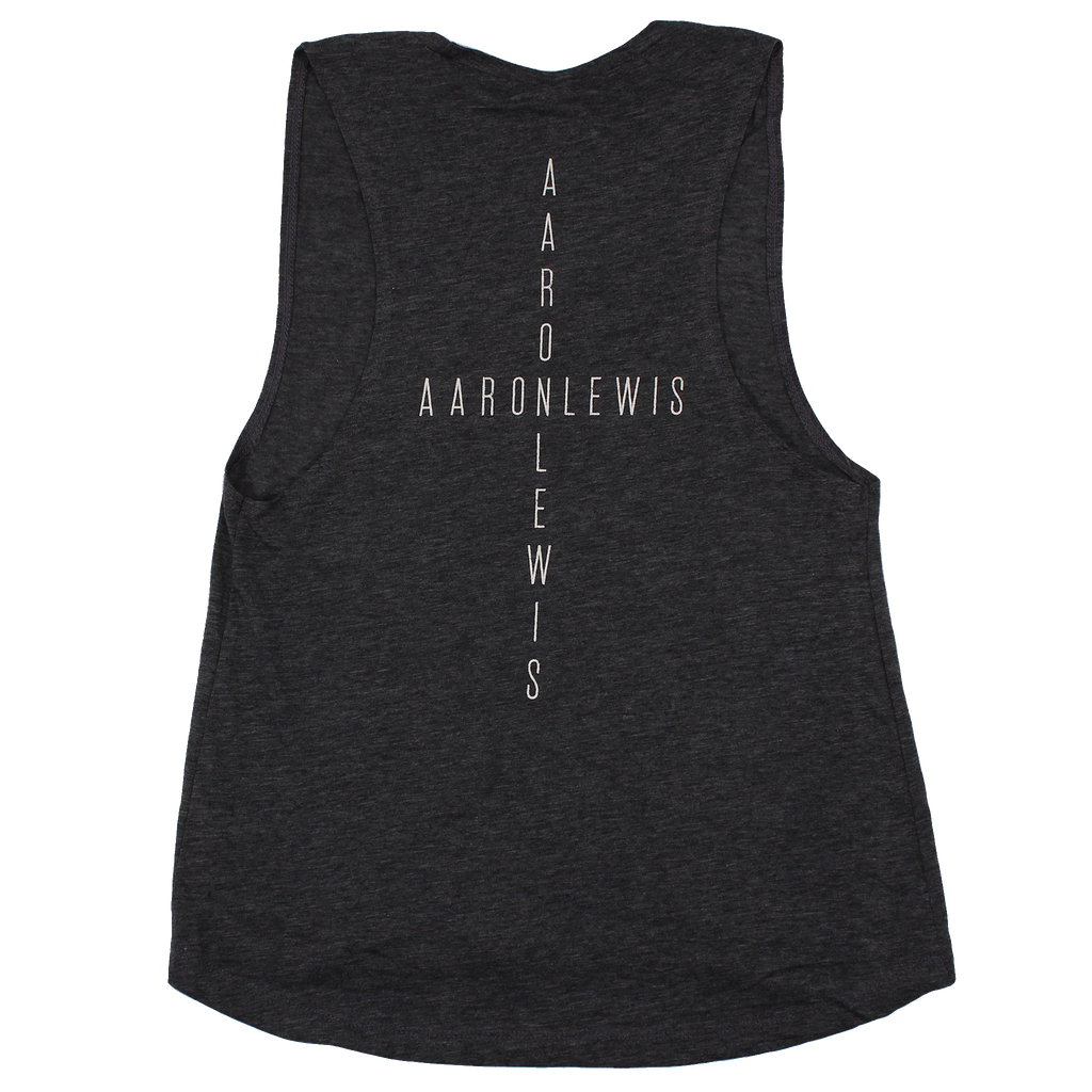 Aaron Lewis Everybody Talks To God Ladies Tank-top (Antique Denim)