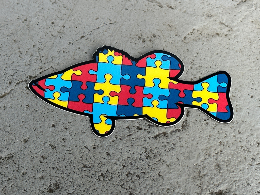 Autism Awareness Fish Decal and Bracelet - Missile Baits