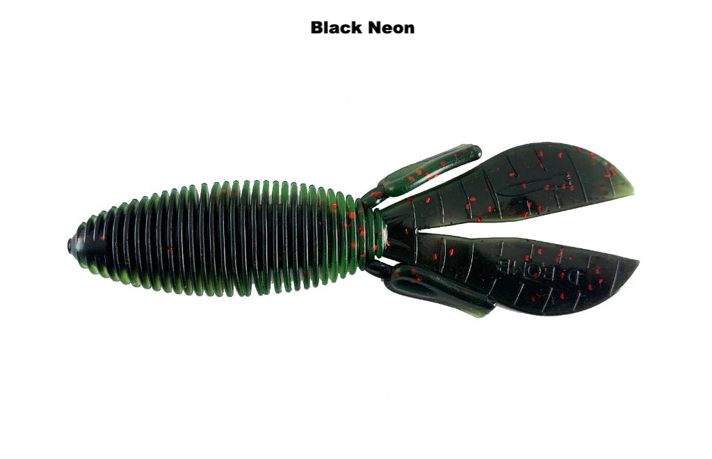  Missile Baits MBMDC-BLKN Mini D Chunk Black Neon, One