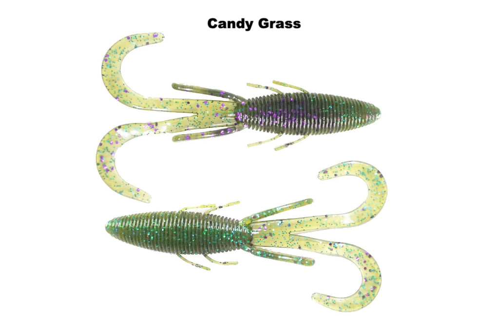 Missile Baits Baby D Stroyer Green Pumpkin with Purple Pearl Swirl, One Size